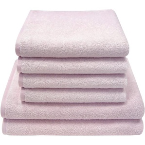 Dyckhoff Handtuch Set Motion, Walkfrottier (Set, 6-St), Made in Germany, 4 Handtücher (50x100cm), 2 Duschtücher (70x140cm)