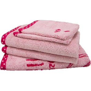 Dyckhoff Handtuch Set Prinzessin Lillifee, Frottier (Set, 5-St), Komplette Sets: Handtücher, Duschtücher und passende Waschhandschuhe