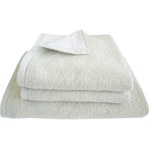 Dyckhoff Handtuch Set Pure Natural Comb, Frottier (Set, 3-St), 2 Handtücher (50x100cm), 1 Duschtuch (70x140cm)
