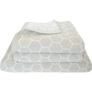 Dyckhoff Handtuch Set Pure Natural Honey, Frottier (Set, 3-St), 2 Handtücher (50x100cm), 1 Duschtuch (70x140cm)