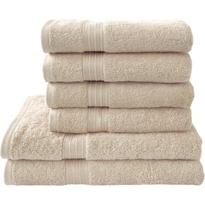 Dyckhoff Handtuch Set Siena, Walkfrottier (Set, 6-St), in tollen Unifarben