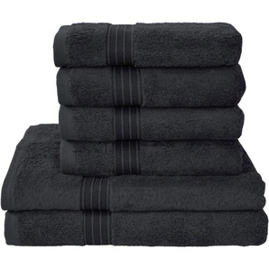 Dyckhoff Handtuch Set Siena, Walkfrottier (Set, 6-St), in tollen Unifarben