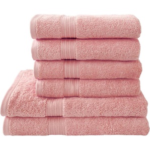 Dyckhoff Handtuch Set Siena, Walkfrottier (Set, 6-St), in tollen Unifarben