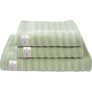 Dyckhoff Handtuch Set Wecycled, Walkfrottier (3-St), 2 Handtücher (50x100cm), 1 Duschtuch (70x140cm)