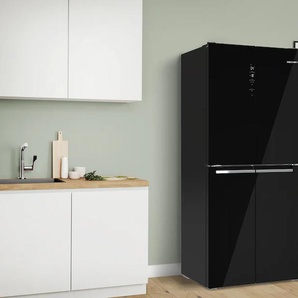 E (A bis G) BOSCH Multi Door KMC85LBEA Kühlschränke silberfarben (schwarz) Kühl-Gefrierkombinationen