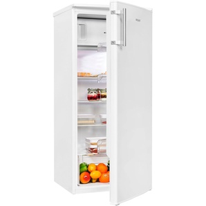 E (A bis G) EXQUISIT Kühlschrank KS185-4-HE-040E Kühlschränke Gr. Rechtsanschlag, silberfarben (weiß) Kühlschränke ohne Gefrierfach