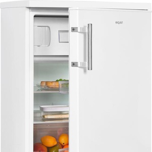 E (A bis G) EXQUISIT Kühlschrank Kühlschränke 136 L Volumen, 4 Sterne Gefrieren weiß Kühlschränke mit Gefrierfach