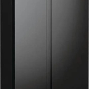 E (A bis G) GORENJE Side-by-Side NRR 9185 EA Kühlschränke silberfarben (schwarz) Kühl-Gefrierkombinationen