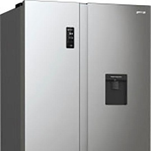 E (A bis G) GORENJE Side-by-Side NRR 9185 EA_XLWD Kühlschränke silberfarben (silber) Kühl-Gefrierkombinationen