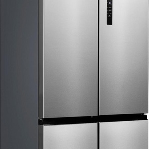 E (A bis G) HANSEATIC Multi Door HCD18983E Kühlschränke NoFrost, FreshZone, QuickCool, Türalarm, Display silberfarben (edelstahlfarben) Kühl-Gefrierkombinationen