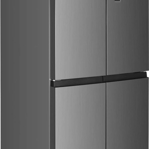 E (A bis G) HANSEATIC Multi Door Kühlschränke NoFrost, Türalarm silberfarben (edelstahl optik) Kühl-Gefrierkombinationen Bestseller