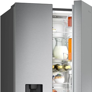 HISENSE French Door RF632N4, E (A-G), silber (edelstahlfarben), B:70cm H:200cm T:69,4cm, Kühlschränke, Topseller