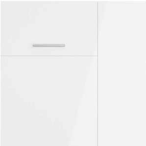 E (A bis G) Küche OPTIFIT Lilly Komplettküchen-Sets Gr. B/H/T: 90 cm x 211,8 cm x 58,4 cm, mit E-Gerät, weiß (küche: lackiert, weiß, black stone, front: arbeitsplatte: stone) Küchenzeilen mit Elektrogeräte