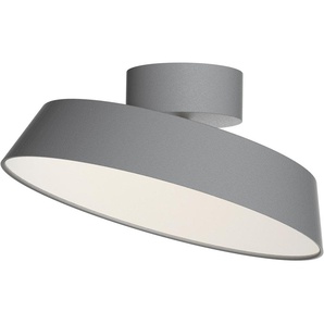 E (A bis G) LED Deckenleuchte DESIGN FOR THE PEOPLE Kaito Dim Lampen Gr. Ø 30,00 cm Höhe: 11,70 cm, grau LED Deckenlampen Inkl. Tischfuß, Tischklemme und Wandhalterung