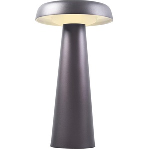 E (A bis G) LED Tischleuchte DESIGN FOR THE PEOPLE Arcello Lampen Gr. Ø 14,00 cm Höhe: 25,00 cm, grau (anthrazit) LED Tischlampen Elegantes Design, angenehmes, nach unten gerichtetes Licht