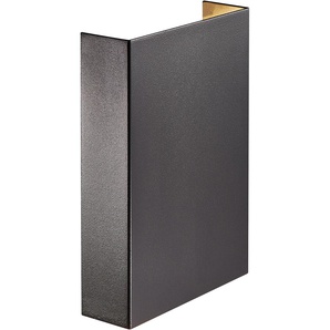 E (A bis G) LED Wandleuchte NORDLUX FOLD Lampen Gr. 2 flammig, Höhe: 21 cm, schwarz LED Wandleuchte Wandleuchten Lampen Magnetische Halterung, inkl. Modul, 3 Lichtschablonen