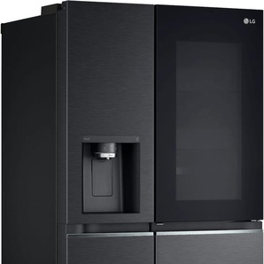 E (A bis G) LG Side-by-Side Kühlschränke schwarz (mattschwarz) Kühl-Gefrierkombinationen Bestseller