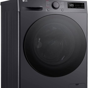 E (A bis G) LG Waschtrockner V5WD95SLIMB schwarz Waschtrockner