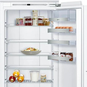 E (A bis G) NEFF Einbaukühlschrank KI8813FE0 Kühlschränke Fresh Safe 3: Feuchtzone und Trockenzone für verschiedene Lebensmittel Gr. Rechtsanschlag, silberfarben (eh19) Einbaukühlschränke ohne Gefrierfach