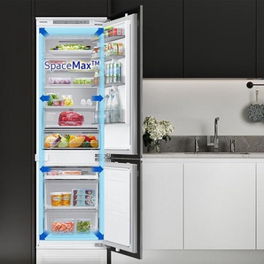 E (A bis G) SAMSUNG Einbaukühlgefrierkombination Kühlschränke weiß Einbaukühlgefrierkombinationen