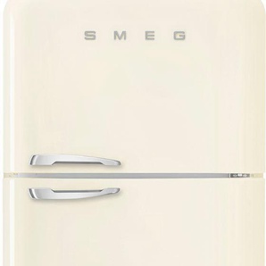 E (A bis G) SMEG Kühl-/Gefrierkombination Kühlschränke Gr. Rechtsanschlag, beige (creme) Kühl-Gefrierkombinationen