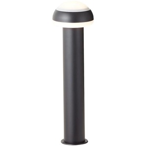 E (A bis G) Sockelleuchte BRILLIANT LEUCHTEN Ilton Lampen Gr. 1 flammig, Ø 15 cm Höhe: 50 cm, beige (sand, schwarz) Sockelleuchten 50 cm Höhe, Ø 15 cm, 1100 lm, warmweiß, EdelstahlKunststoff, schwarz