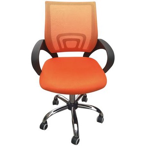 Eastner Mesh Office Chair Orange