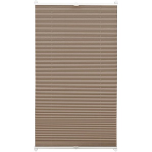 EASYFIX Plissee mit 2 Bedienschienen Taupe