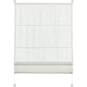 EASYFIX Raffrollo mit 2 Bedienschienen Weiß