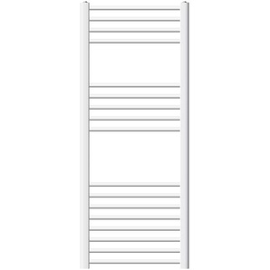 ECD Germany Badheizkörper - 500 x 1200 mm - Weiß - gebogen mit Seitenanschluss - Heizkörper Handtuchwärmer Handtuchtrockner
