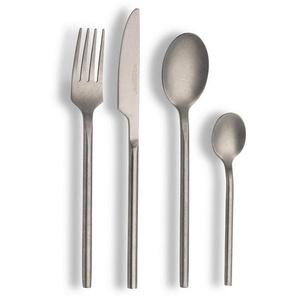 Echtwerk Besteckset Bari, Silber, Metall, 16-teilig, ergonomischer Griff, rostfrei, lebensmittelecht, Essen & Trinken, Besteck, Besteck-Sets