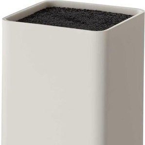 Echtwerk EW-MB-0130 Universal-Messerblock square mit Borsteneinsatz, weiß