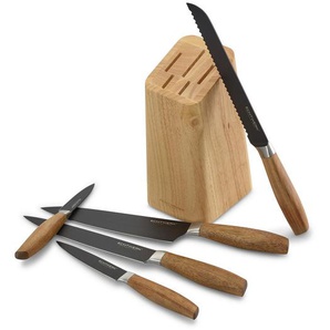 Echtwerk Messerblock, Akazie, Holz, Akazie, Kochen, Küchenmesser, Messersets