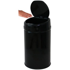 ECHTWERK Mülleimer INOX BLACK, Infrarot-Sensor, Korpus aus Edelstahl, Fassungsvermögen 30 Liter