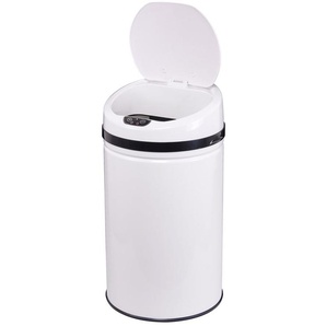 ECHTWERK Mülleimer INOX WHITE, Infrarot-Sensor, Korpus aus Edelstahl, Fassungsvermögen 42 Liter