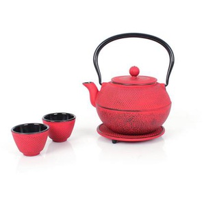 Echtwerk Teekannenset, Rot, Metall, 1,1 L,1100 ml, Kaffee & Tee, Kannen, Teekannen
