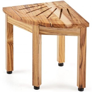 Eck-Duschbank aus Teakholz, 316 mm Höhe, 100 % Teakholz-Eckduschbank, Schimmelresistent, 136 kg mit Ablagefläche, Duschhocker für Innen- und Außendusche, für Badezimmer JDYM115INCH1ROJ1CV0