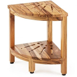 Eck-Duschbank Duschhocker aus Teakholz, 43 cm Höhe 100 % Teakholz-Eckduschbank, Schimmelresistent, 136 kg mit Ablagefläche, Duschhocker für Innen- und Außendusche, für Badezimmer CWDYM12INCH1M1DUAV0