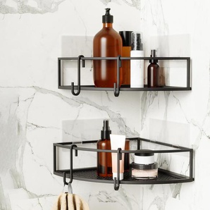 Eck-Duschregal »Cubiko« (2er-Set) - Schwarz -