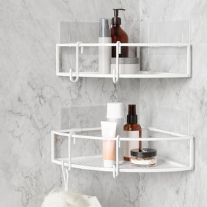 Eck-Duschregal »Cubiko« (2er-Set) - Weiß -