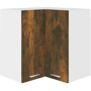 Eck-Hängeschrank Lyon Räuchereiche 57x57x60 cm Holzwerkstoff Vidaxl