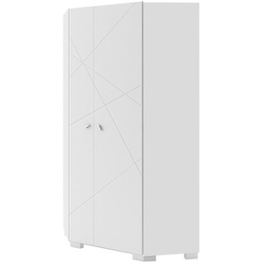 Eckkleiderschrank  X White ¦ weiß ¦ Maße (cm): B: 96,7 H: 200 T: 96.7