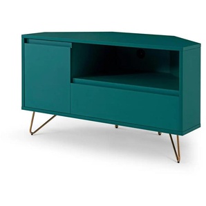 Eck-TV-Lowboard   ¦ blau ¦ Maße (cm): B: 100 H: 58