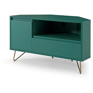 Eck-TV-Lowboard   ¦ grün ¦ Maße (cm): B: 100 H: 58