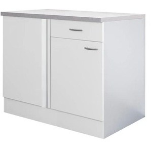 Eck-Unterschrank Genk | weiß | 110 cm | 85 cm | cm 60,0 |