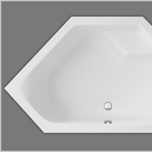 Eckbadewanne 145 x 145 eckige Variante aus Acryl Farbe weiß, ABHPA434