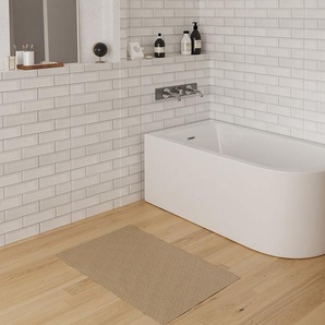 Eckbadewanne - 240L - 170 x 75 x 58 cm - Ecke Links - Weiß - ANIKA