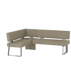 Eckbank - beige - Materialmix - 203 cm - 87 cm - cm 157,0 | Möbel Kraft