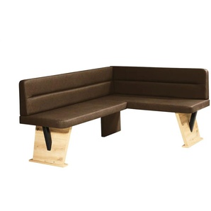 Eckbank - braun - Materialmix - 181 cm - 85 cm - cm 141,0 | Möbel Kraft