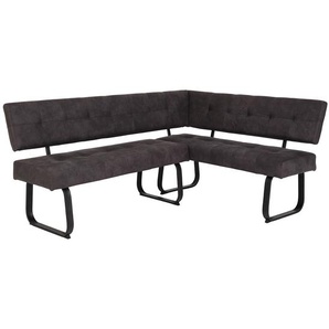 Eckbank Clyde 202 x 92 x 152cm Grau/Vintage Grau Ecke davorstehend rechts